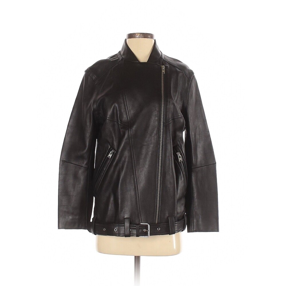 IRO Ametyst Black Moto Leather Jacket - 34 FR / US 2